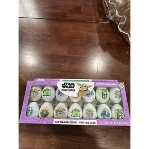 Star Wars Mandalorian Printed‎ Reusable Eggs Disney 14 CT. - NEW